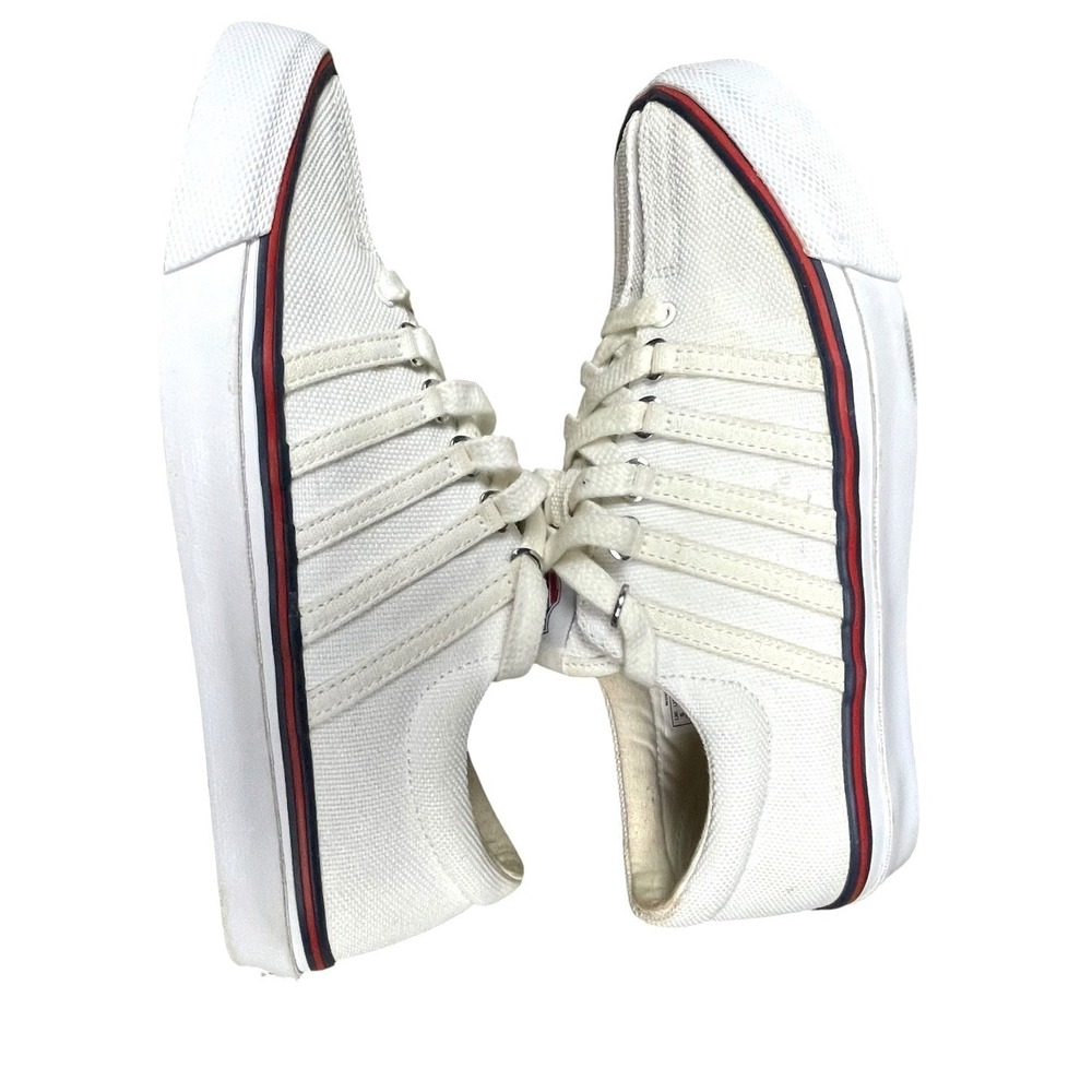 K-Swiss Women White Canvas Low Top Sneakers Size 7 50th Anniversary 93956-954-M - Picture 6 of 15